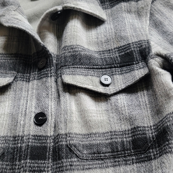 Witchery Women's 8 Medium Plaid Oversize Shacket Jacket Transitional Fall - Picture 4 of 6